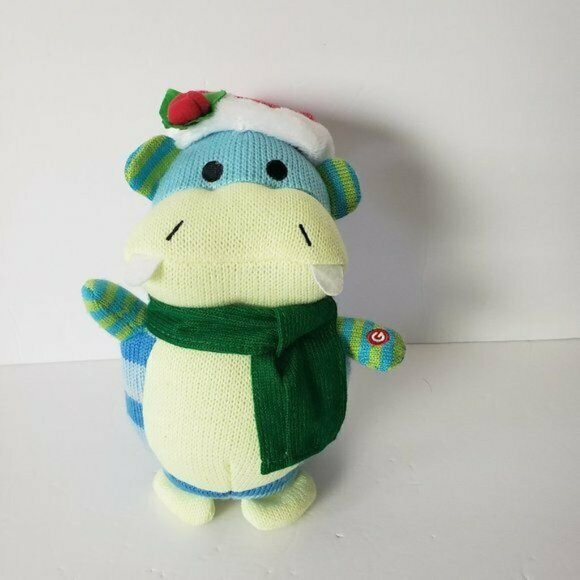 singing christmas hippo plush